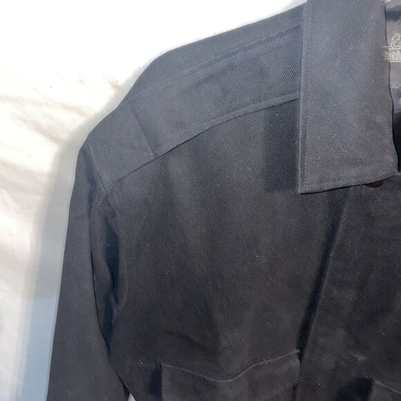 Leather Gallery Men’s USMC Jacket Size Small Black Cotton Bomber Outdoors Warmth - Picture 5 of 12